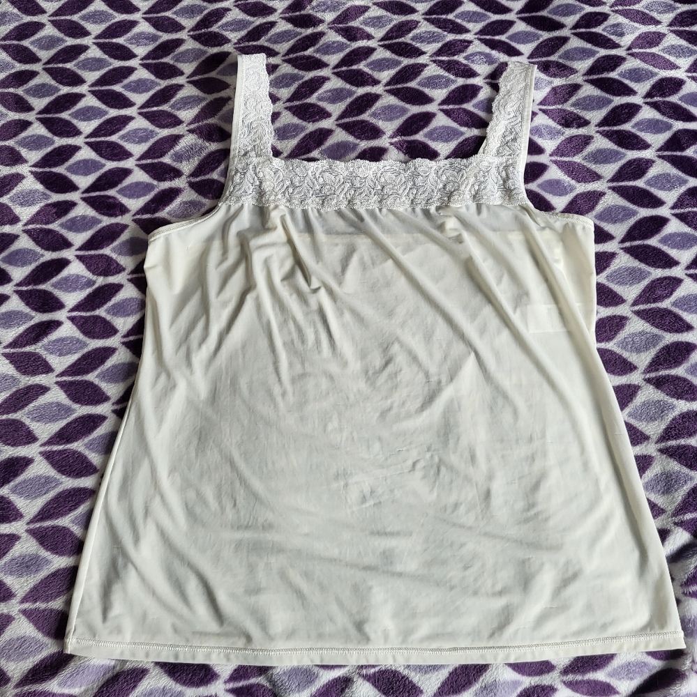 White Lace Trim Camisole Top 38/44